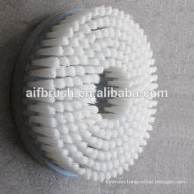 White color Nylon bristle Rotary Carpet Brush for cleaning
